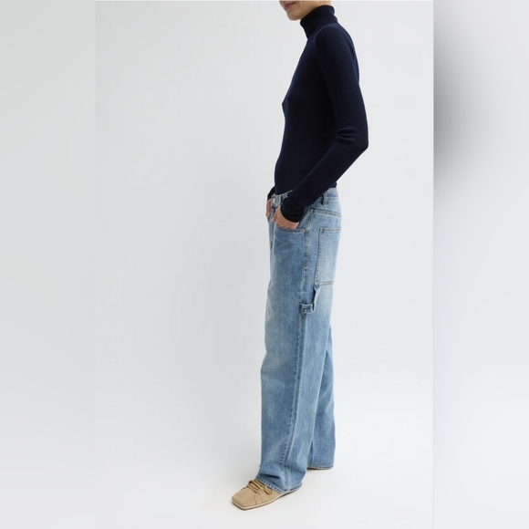 TIBI Classic Denim Slouchy Carpenter Jean 116 NWT Sz 31 - Picture 8 of 14